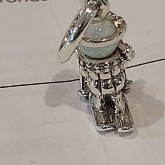 Authentic PANDORA Sterling Silver Skier Dangle Charm 793514C01 - Picture 7 of 11